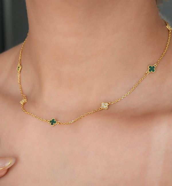 GARGANTILLA 8 TREBOL CRISTAL