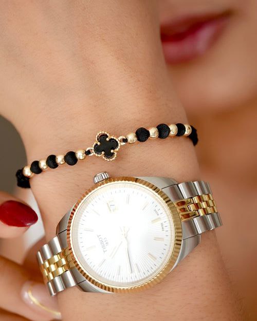 BRAZALETE TREBOL NEGRO